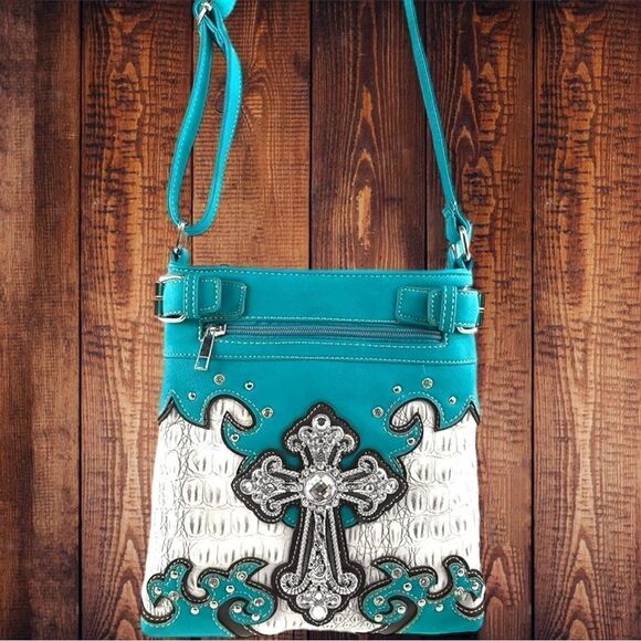 Justin West cowgirl conceal and carry crossbody bag! Super cute ! - Picture 2 of 8